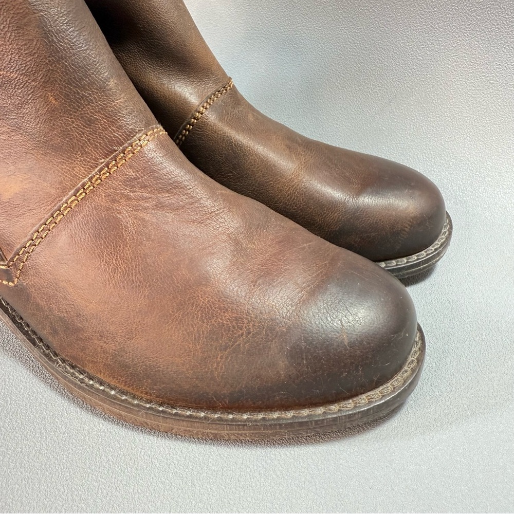 Josef Seibel Sienna 81 Distressed Brown Leather Zip Up Ankle Boots EU39 - Picture 11 of 15